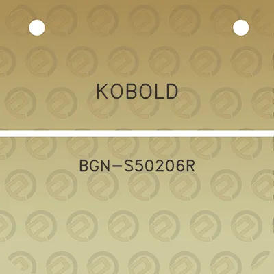 kobold-bgn-s50206r