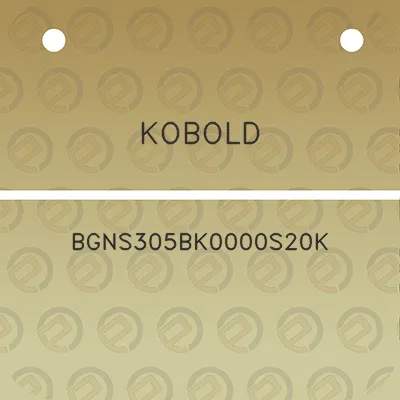 kobold-bgns305bk0000s20k