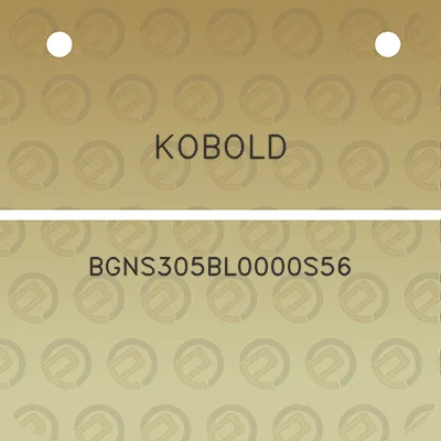 kobold-bgns305bl0000s56