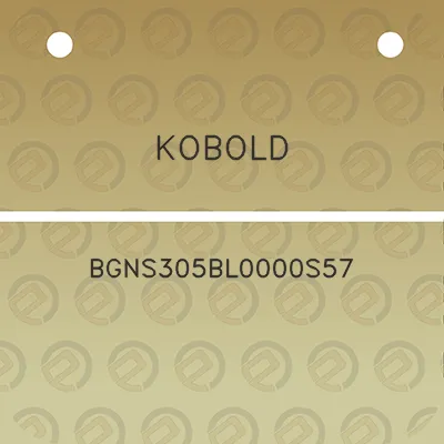 kobold-bgns305bl0000s57