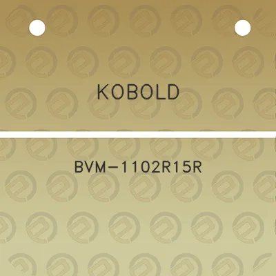 kobold-bvm-1102r15r