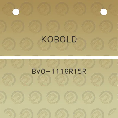 kobold-bvo-1116r15r