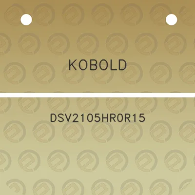 kobold-dsv2105hr0r15