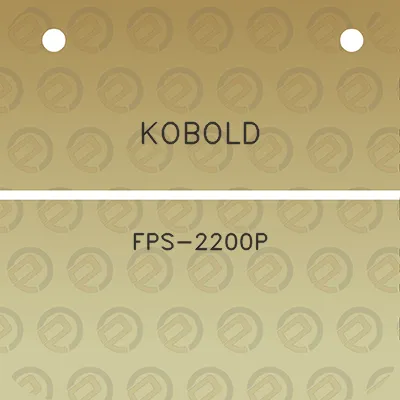 kobold-fps-2200p