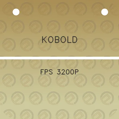 kobold-fps-3200p