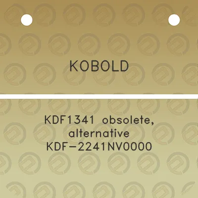 kobold-kdf1341-obsolete-alternative-kdf-2241nv0000