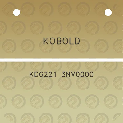 kobold-kdg221-3nv0000