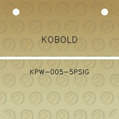 kobold-kpw-005-5psig