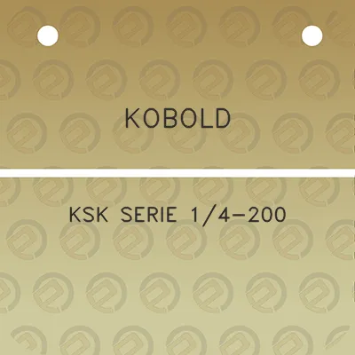 kobold-ksk-serie-14-200