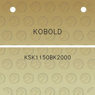 kobold-ksk1150bk2000