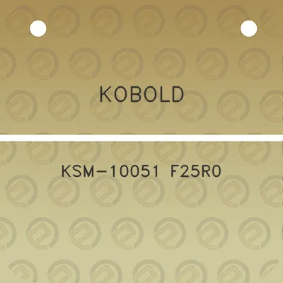 kobold-ksm-10051-f25r0