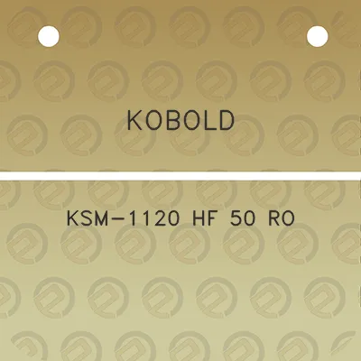 kobold-ksm-1120-hf-50-ro