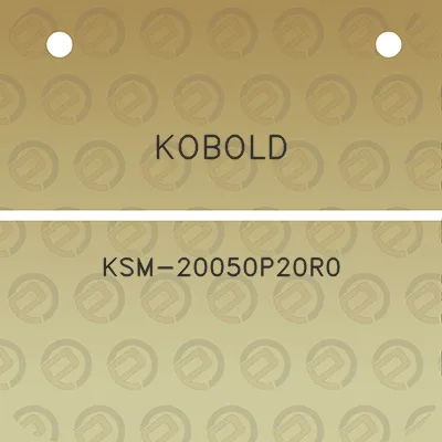 kobold-ksm-20050p20r0