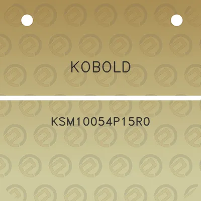 kobold-ksm10054p15r0