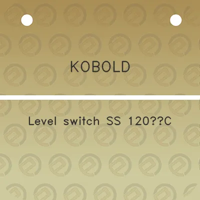 kobold-level-switch-ss-120c