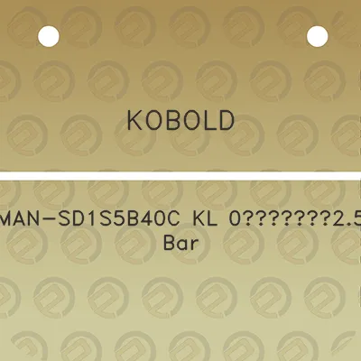 kobold-man-sd1s5b40c-kl-0a25-bar