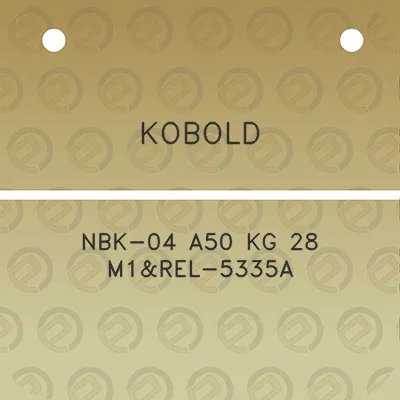 kobold-nbk-04-a50-kg-28-m1rel-5335a