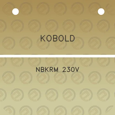 kobold-nbkrm-230v