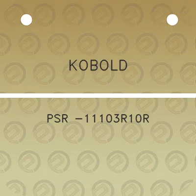 kobold-psr-11103r10r