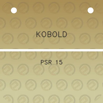 kobold-psr-15