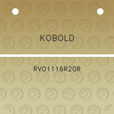 kobold-rvo1116r20r