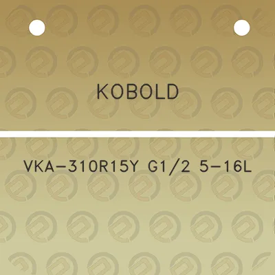 kobold-vka-310r15y-g12-5-16l