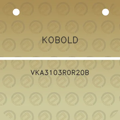 kobold-vka3103r0r20b