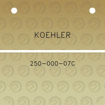 koehler-250-000-07c