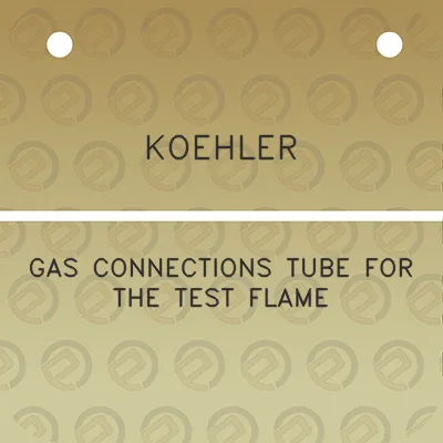 koehler-gas-connections-tube-for-the-test-flame