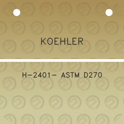 koehler-h-2401-astm-d270