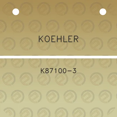 koehler-k87100-3