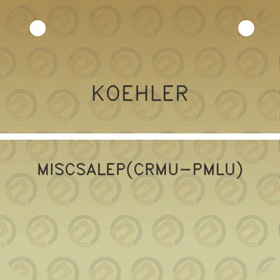 koehler-miscsalepcrmu-pmlu