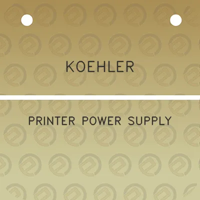 koehler-printer-power-supply