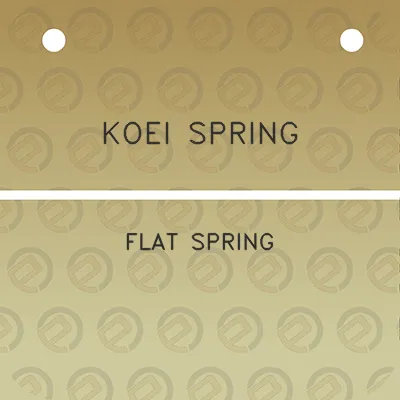 koei-spring-flat-spring