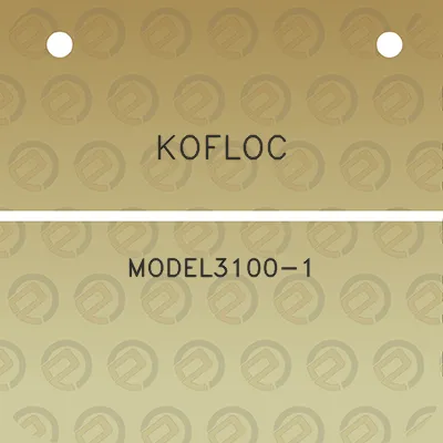 kofloc-model3100-1