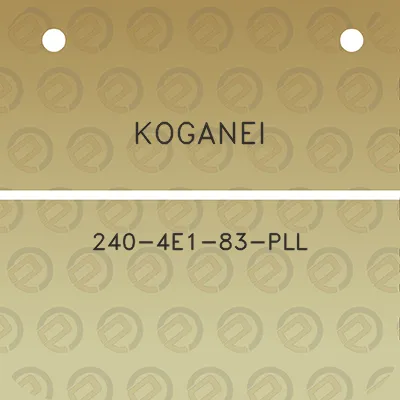 koganei-240-4e1-83-pll