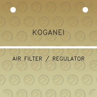 koganei-air-filter-regulator