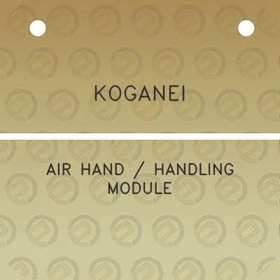 koganei-air-hand-handling-module