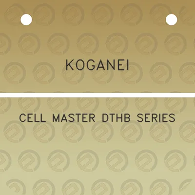 koganei-cell-master-dthb-series