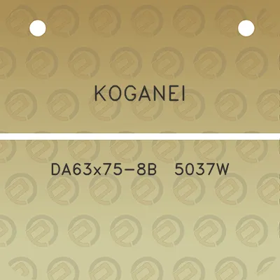 koganei-da63x75-8b-5037w