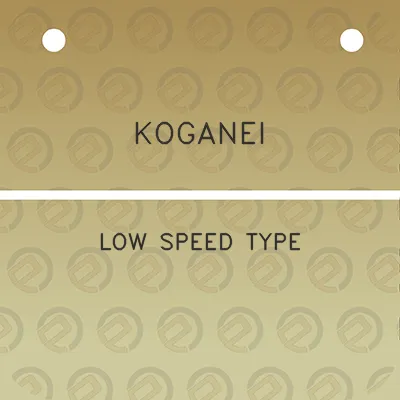 koganei-low-speed-type