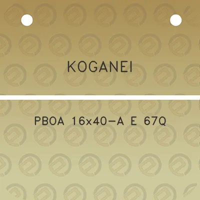 koganei-pboa-16x40-a-e-67q