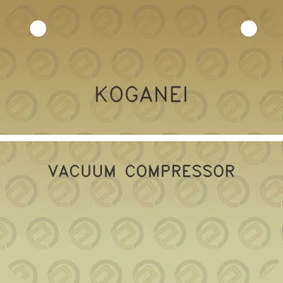 koganei-vacuum-compressor