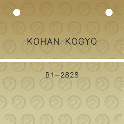 kohan-kogyo-b1-2828