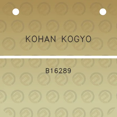 kohan-kogyo-b16289