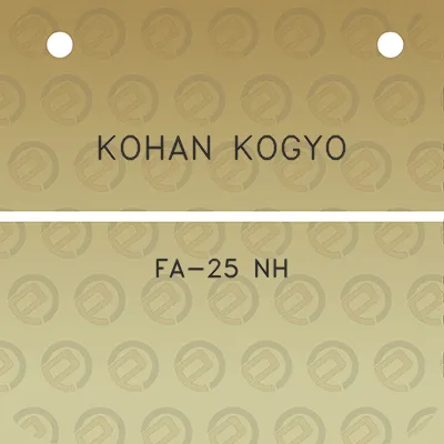 kohan-kogyo-fa-25-nh