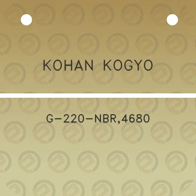 kohan-kogyo-g-220-nbr4680