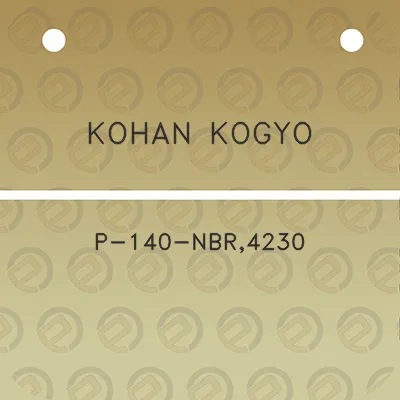 kohan-kogyo-p-140-nbr4230