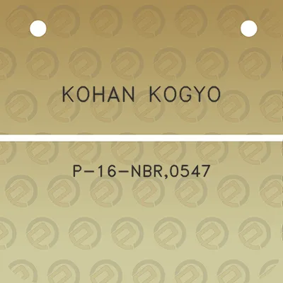 kohan-kogyo-p-16-nbr0547