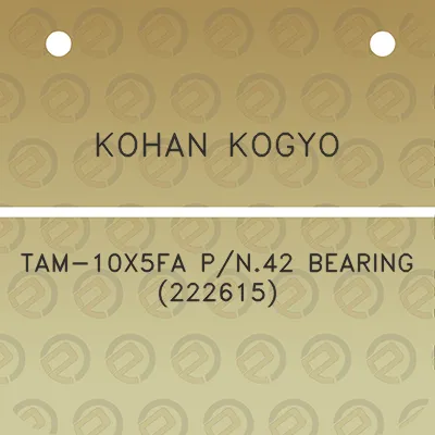 kohan-kogyo-tam-10x5fa-pn42-bearing-222615